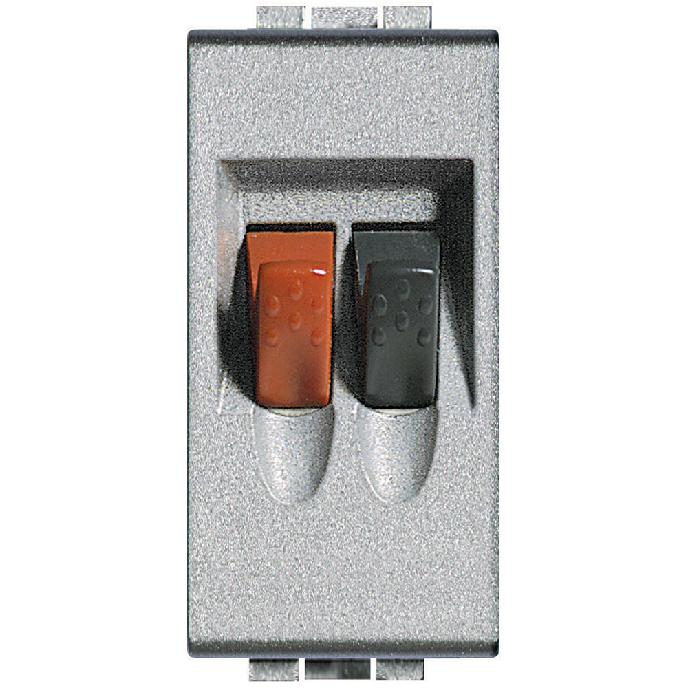 Connettore altoparlanti home cinema Light Tech grigio metallizzato