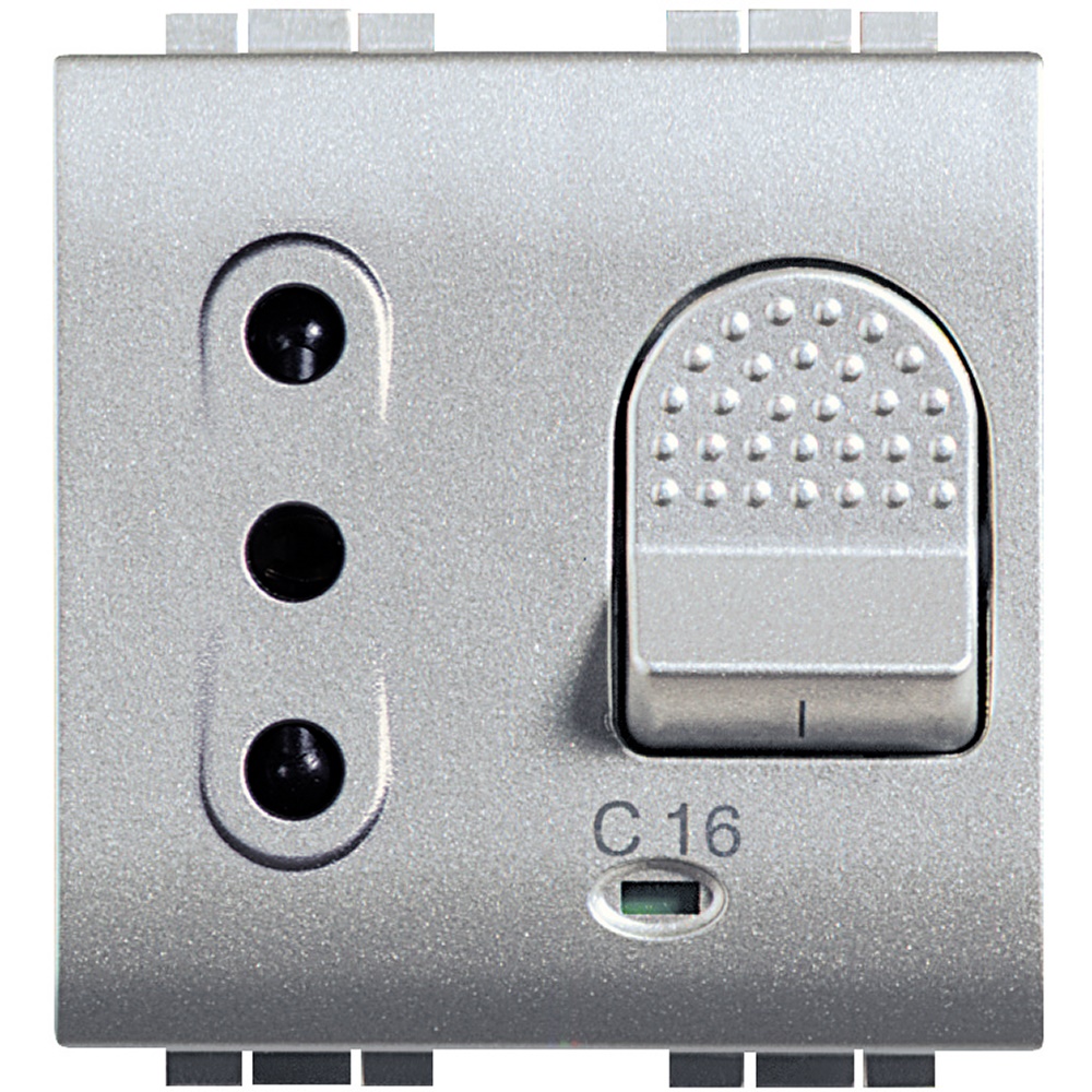 Presa sicura magnetotermica 2P+T 10A LIGHT TECH per uso residenziale e professionale