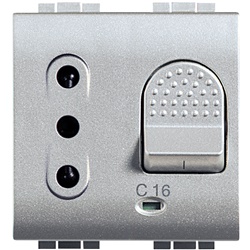 Presa sicura magnetotermica 2P+T 10A LIGHT TECH per uso residenziale e professionale