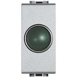 Portalampada spia verde LIGHT TECH con diffusore per LED, segnalazione visiva elettrica efficiente