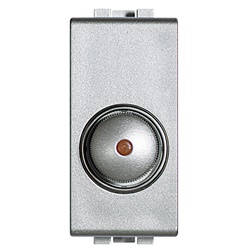 Dimmer resistivo 500W manopola 230V grigio per illuminazione luce tecnica