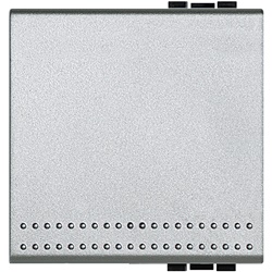 Copritasto pulsante 2 moduli Light Tech con cerniera per impianti elettrici