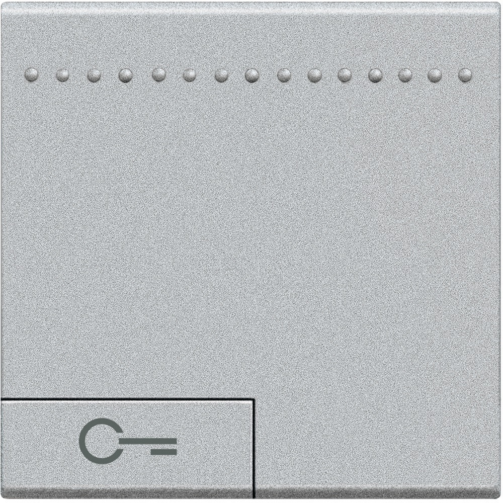 Copritasto con chiave 2 moduli illuminabile alta qualità senza alogeni per controllo comandi elettrici