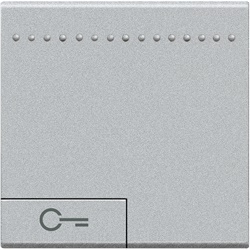 Copritasto con chiave 2 moduli illuminabile alta qualità senza alogeni per controllo comandi elettrici