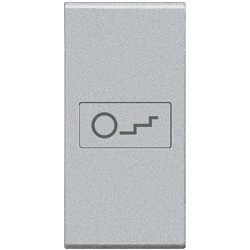 Copritasto con lente illuminabile luce scale 1 modulo per comandi assiali Tech