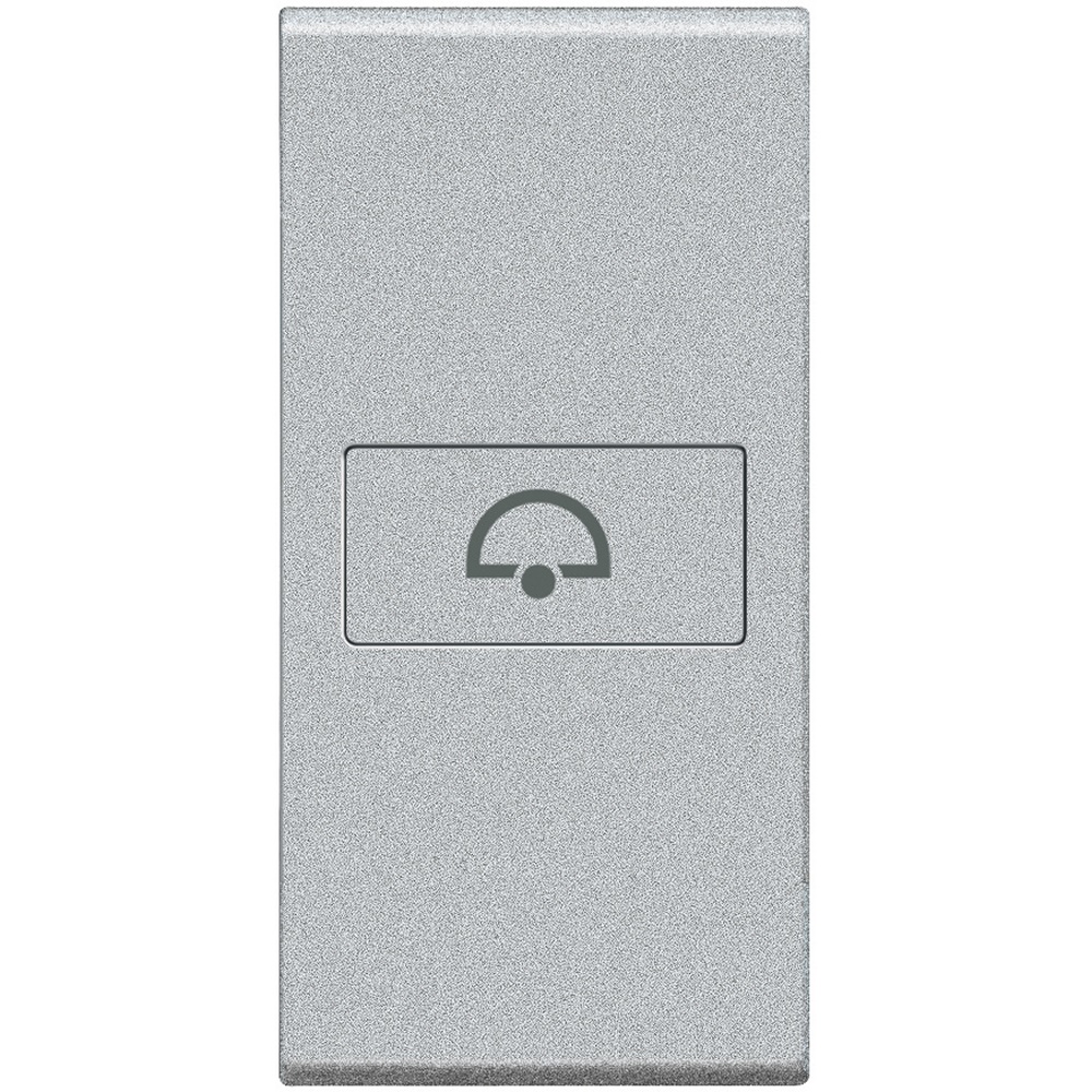 Copritasto AX con campanello integrato lente illuminabile 1 modulo per comandi assiali uso elettrico sicurezza alta qualità