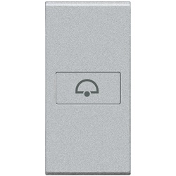 Copritasto AX con campanello integrato lente illuminabile 1 modulo per comandi assiali uso elettrico sicurezza alta qualità