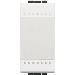Interruttore unipolare 16A 1 modulo bianco per impianti elettrici domestici e professionali