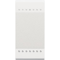 Deviatore unipolare 16A 1 modulo bianco per impianti elettrici civili e industriali