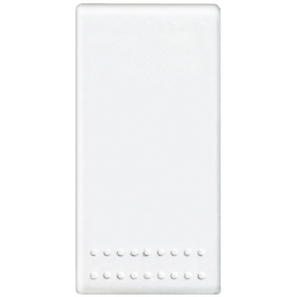 Pulsante unipolare 10A 1 modulo bianco per comando elettrico
