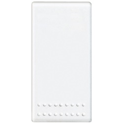 Pulsante unipolare 10A 1 modulo bianco per comando elettrico