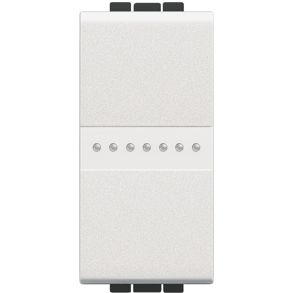Invertitore AX 16A 1 modulo bianco comando a bascula per impianti elettrici residenziali e commerciali
