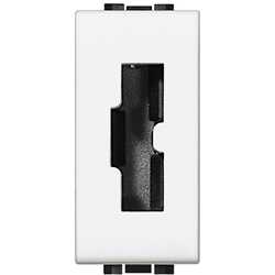 Presa sicurezza irreversibile 2P+T 10A 250V bianco per spina art.2200NA/2200NN