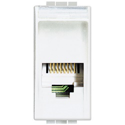 Connettore RJ11 4/6 tipo K10 LIGHT bianco per applicazioni elettriche affidabili