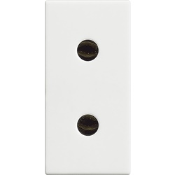 Presa elettrica LIGHT Mignon 2 poli 6A 24V per circuiti ausiliari compatta bianca