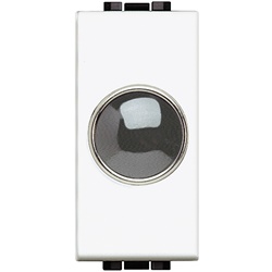 Portalampada spia trasparente per LED con diffusore bianco, montaggio semplice, alta durata e visibilità ottimale per applicazioni elettriche di segnalazione