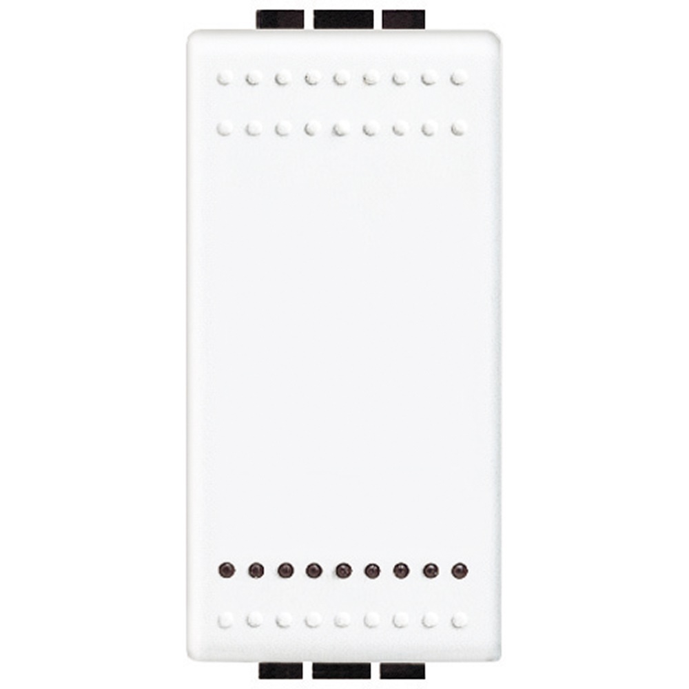 Copritasto illuminabile 1 modulo per interruttore deviatore invertitore bianco