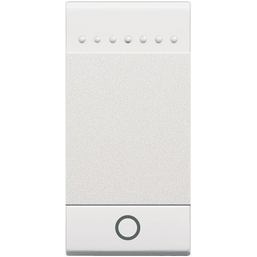 Copritasto con luce integrata 1 modulo bianco per impianti elettrici sicurezza e design