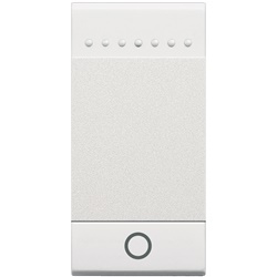 Copritasto con luce integrata 1 modulo bianco per impianti elettrici sicurezza e design