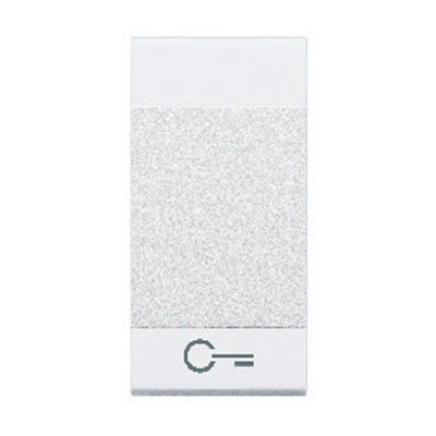 Copritasto con chiave 1 modulo bianco per impianti elettrici residenziali e commerciali