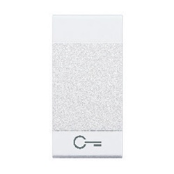 Copritasto con chiave 1 modulo bianco per impianti elettrici residenziali e commerciali