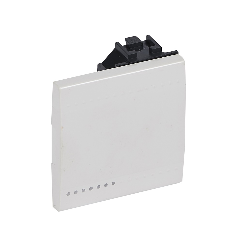Copritasto alta luminosità 2 moduli bianco per comandi neutri illuminabili