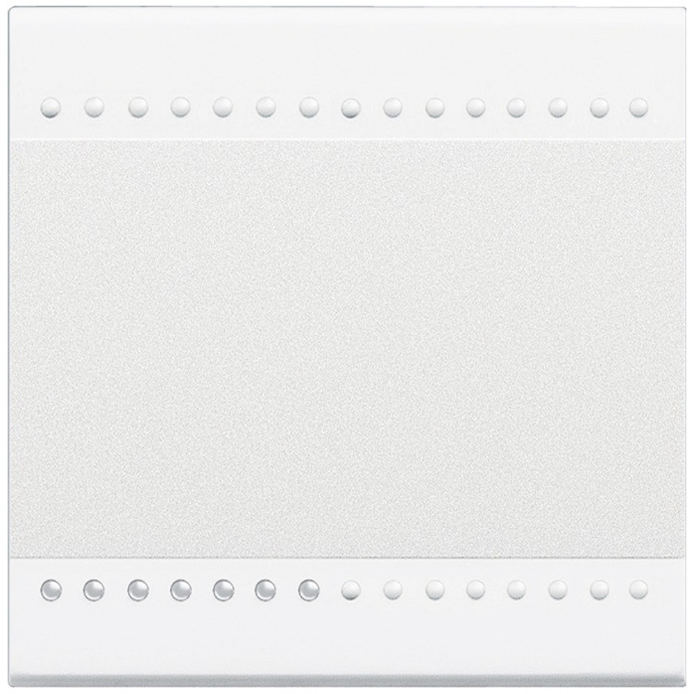Copritasto illuminabile 1 funzione 2 moduli bianco per comandi elettrici