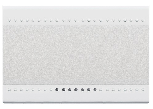 Copritasto illuminato 1 funzione 3 moduli bianco per impianti elettrici sicurezza durata