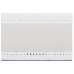 Copritasto illuminato 1 funzione 3 moduli bianco per impianti elettrici sicurezza durata