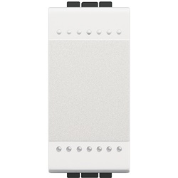 Copritasto illuminabile 1 modulo 1 funzione bianco per impianti elettrici residenziali e commerciali