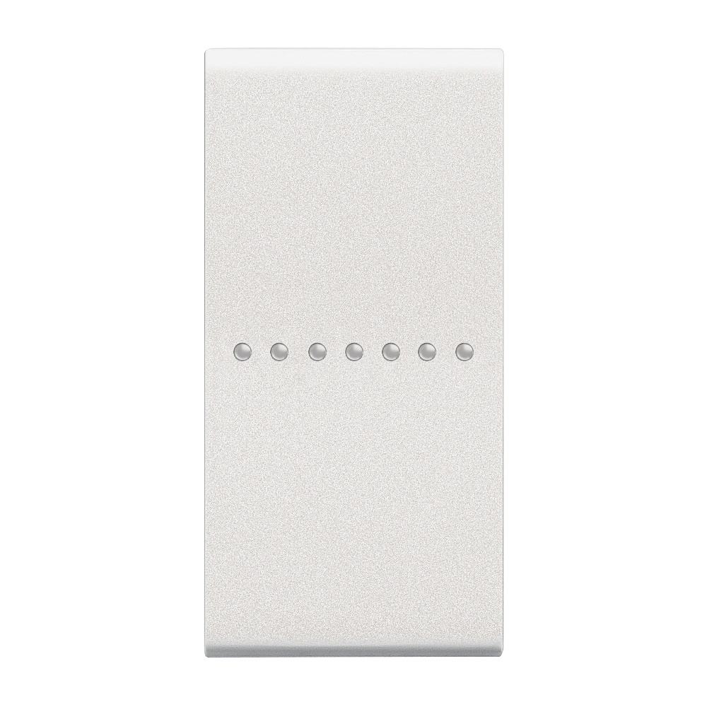 Copritasto comando assiale 1 modulo bianco neutro illuminabile per comandi elettrici