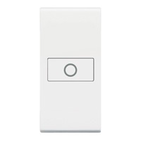 Copritasto AX 1 modulo con luce integrata bianco per comandi assiali ambienti domestici e professionali