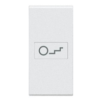 Copritasto con luce integrata 1 modulo bianco per controllo scale residenziale e commerciale