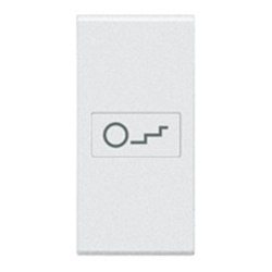Copritasto con luce integrata 1 modulo bianco per controllo scale residenziale e commerciale