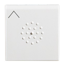 Copritasto doppio pulsante simbolo freccia bianco per art. N4027 N4037 confezione 10 pezzi