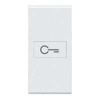 Copritasto AX con chiave 1 modulo bianco per comandi assiali impianti elettrici sicurezza controllo