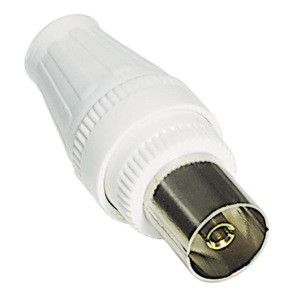 Kit spina e presa TV volanti diametro 9,5 mm per impianti segnale televisivo casa e professionale