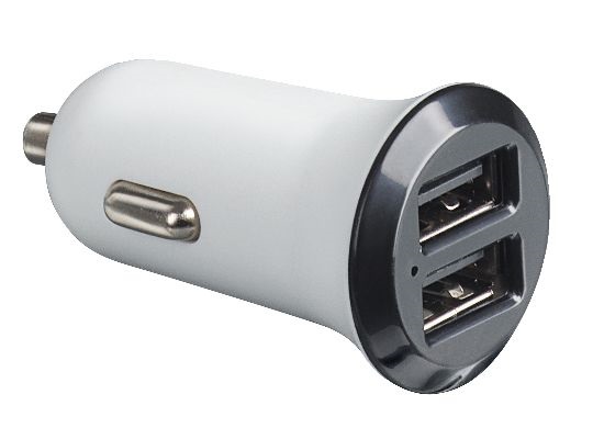 KIT - 2 PR. USB CAR CHARGER 12V-2.1