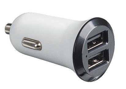 Kit caricatore auto USB 12V 2.1A doppia presa per ricarica dispositivi mobili