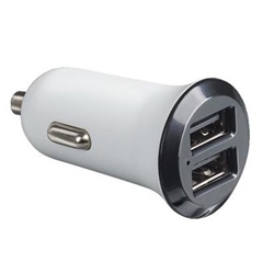 Kit caricatore auto USB 12V 2.1A doppia presa per ricarica dispositivi mobili