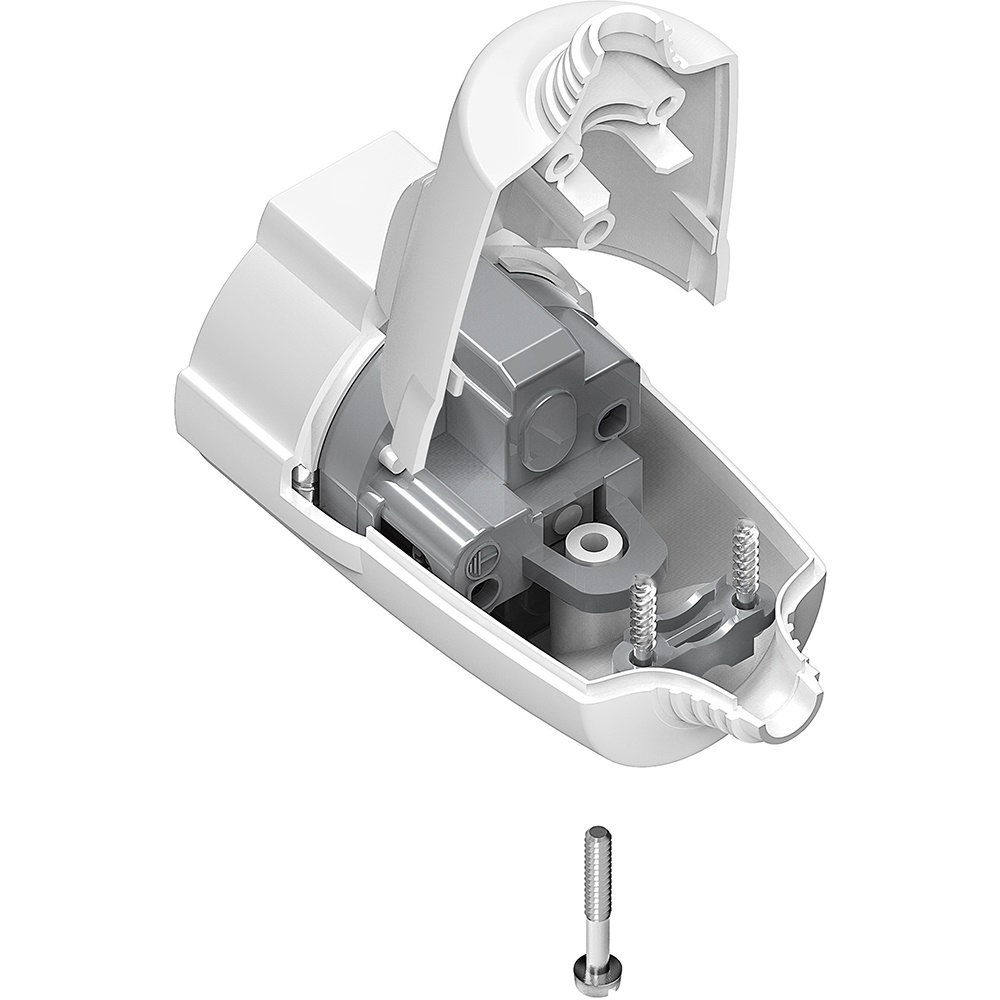 Presa standard tedesco bipasso 10/16A 2 poli terra bianca per impianti elettrici