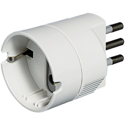 Kit adattatore spina 10A presa P30 bianco per collegamenti elettrici sicuri e versatili