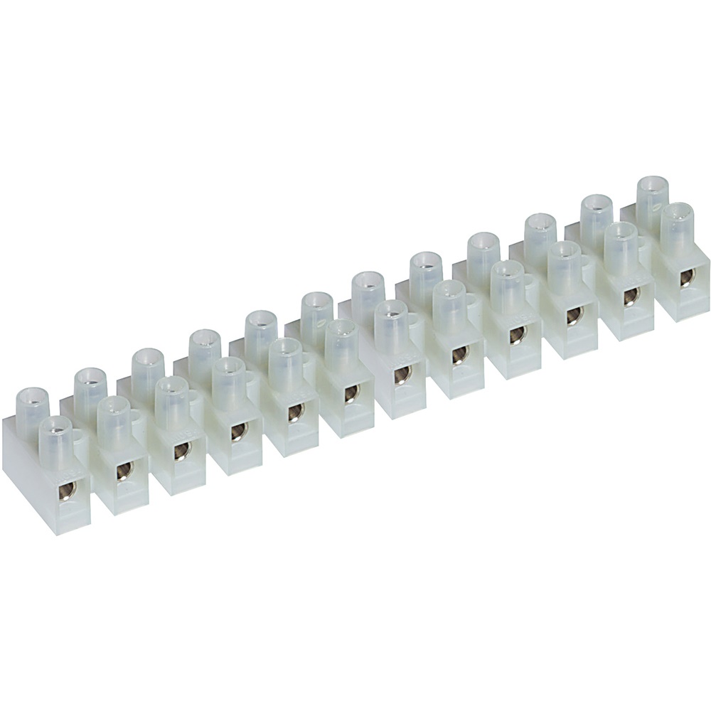 Morsettiera nylon 12 morsetti 2,5mmq kit serraggio conduttori elettrico industriale