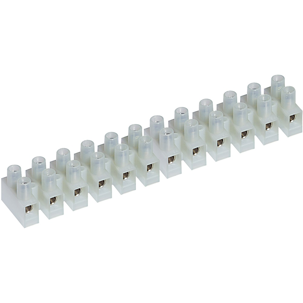 Morsettiera nylon 12 morsetti 4mmq kit per serraggio conduttori elettrici fino 380V