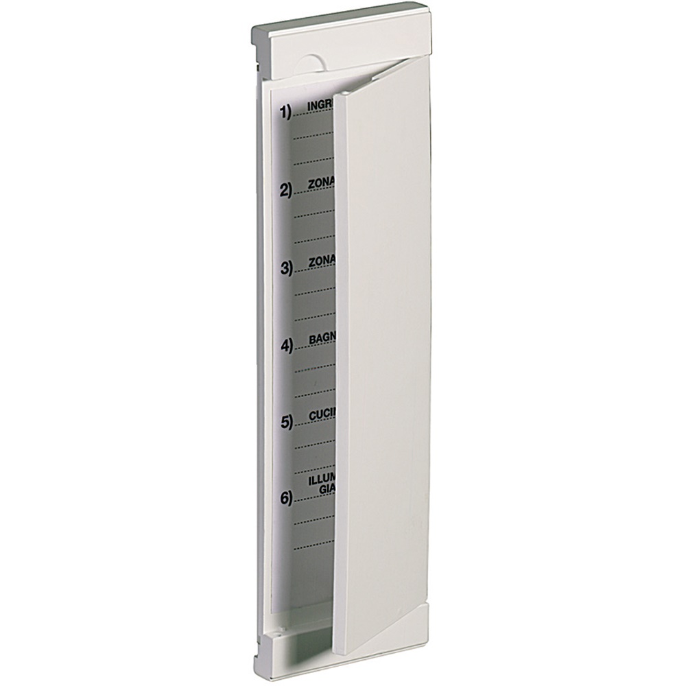 Pannello identificazioni grigio per affiancamento 2 scatole Multibox impianti elettrici