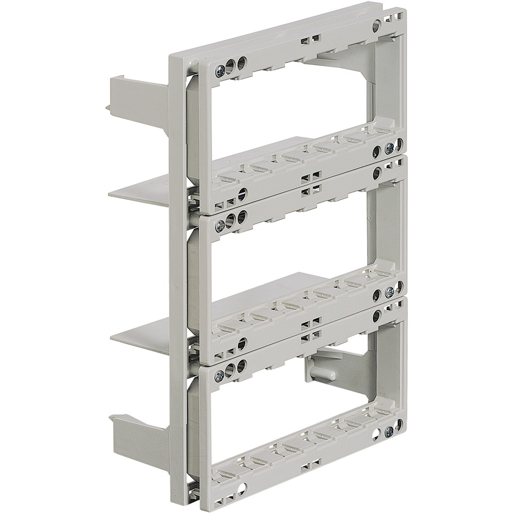 Multibox telaio 3 supporti moduli LivingLight installazione impianti elettrici modulari