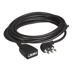 Prolunga elettrica 5m 2P+T 16A uso domestico nero