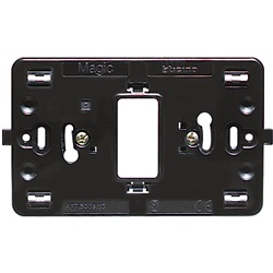 Supporto largo 1 posto per scatola tonda incasso montaggio elettrico modulare