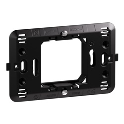 Supporto modulare MATIX 2 moduli centrali per scatola tonda incasso elettrico