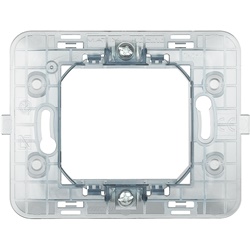 Supporto 2 moduli per scatola tonda incasso BTI500SM2A materiali resistenti fissaggio sicuro impianti elettrici modulari